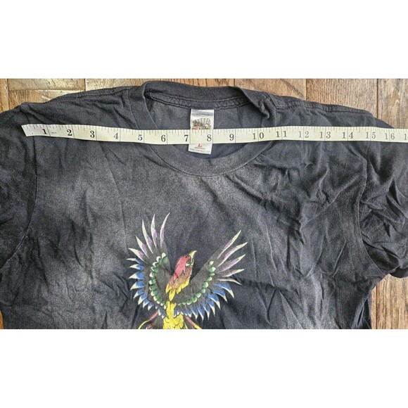 Ed Hardy Phoenix Graphic T-Shirt Black Sz Large Vtg Y2K - Picture 7 of 10